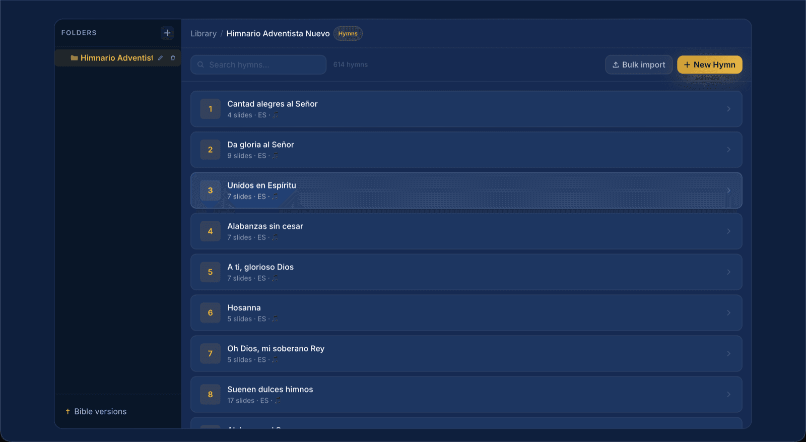 Cloud library sync